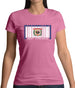 West Virginia Barcode Style Flag Womens T-Shirt