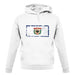 West Virginia Grunge Style Flag unisex hoodie