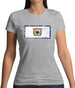 West Virginia Grunge Style Flag Womens T-Shirt
