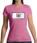 West Virginia Grunge Style Flag Womens T-Shirt