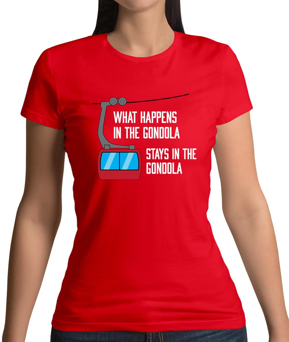 What Happens In The Gondola Womens T-Shirt