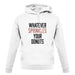 Whatever Sprinkles Your Donuts unisex hoodie