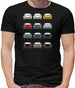 Porsche Box 959 T 12 Colour Grid Mens T-Shirt