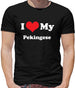 I Love My Pekingese Mens T-Shirt