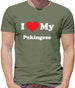 I Love My Pekingese Mens T-Shirt