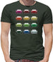 Porsche Box 964 T 12 Colour Grid Mens T-Shirt