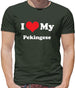 I Love My Pekingese Mens T-Shirt