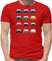 Porsche Box 996 T 12 Colour Grid Mens T-Shirt