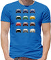 Porsche Box 996 T 12 Colour Grid Mens T-Shirt