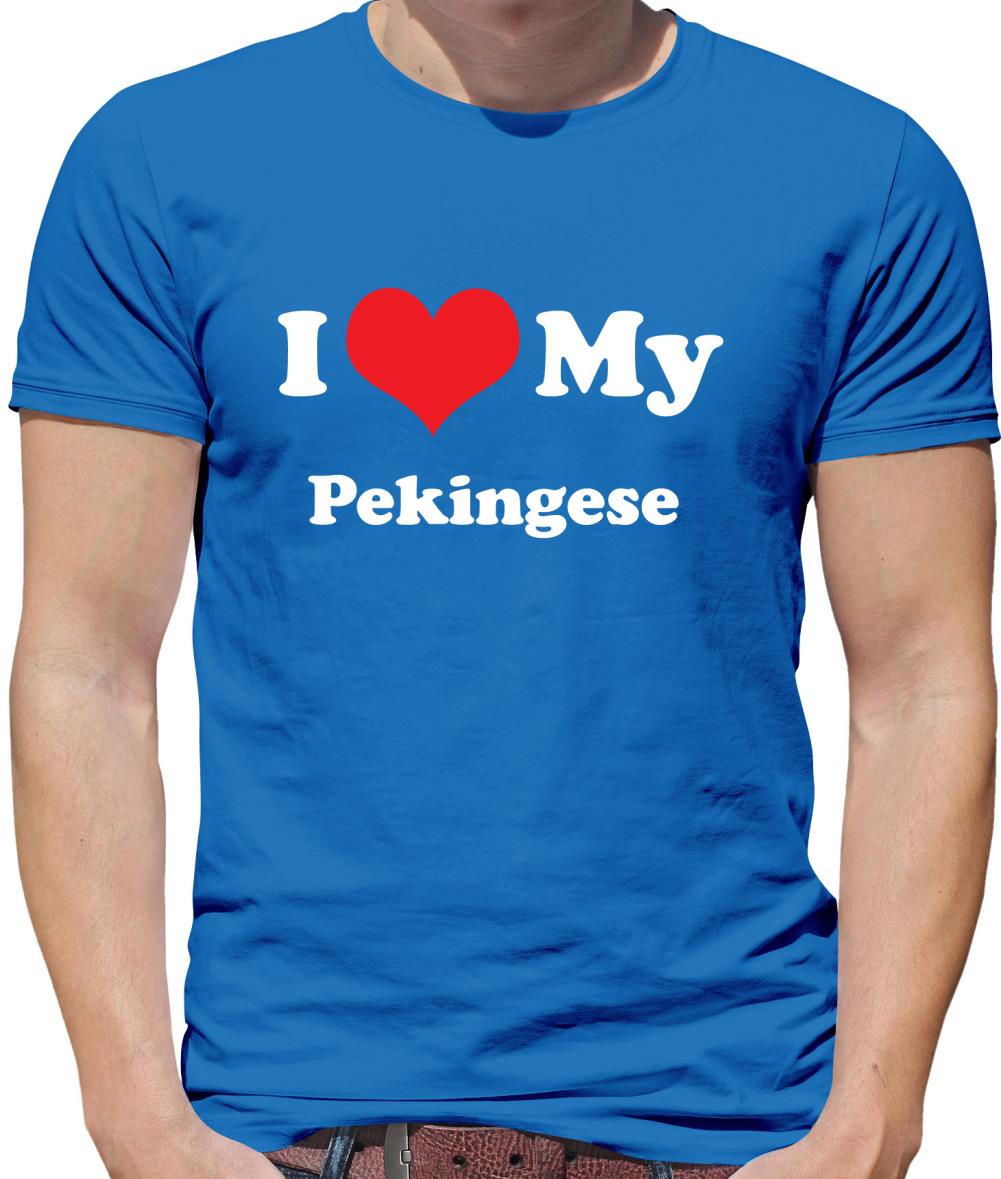 I Love My Pekingese Mens T-Shirt