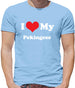 I Love My Pekingese Mens T-Shirt