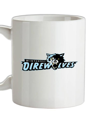 Winterfell Direwolves Ceramic Mug