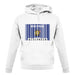 Wisconsin Barcode Style Flag unisex hoodie