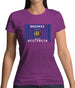 Wisconsin Barcode Style Flag Womens T-Shirt