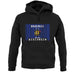 Wisconsin Barcode Style Flag unisex hoodie