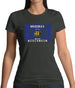 Wisconsin Barcode Style Flag Womens T-Shirt
