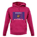 Wisconsin Barcode Style Flag unisex hoodie