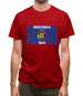 Wisconsin Grunge Style Flag Mens T-Shirt