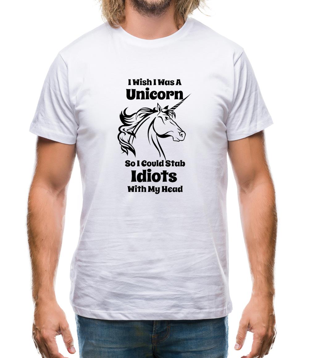I Wish I Was A Unicorn Mens T-Shirt