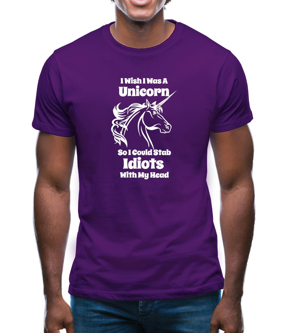 I Wish I Was A Unicorn Mens T-Shirt