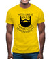 With Great Beard Comes Great Responsibility Mens T-Shirt