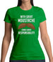 With Great Moustache Womens T-Shirt