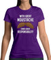 With Great Moustache Womens T-Shirt