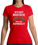 With Great Moustache Womens T-Shirt