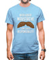 With Great Moustache Mens T-Shirt