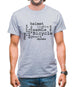 Bicycle Word Cloud Mens T-Shirt