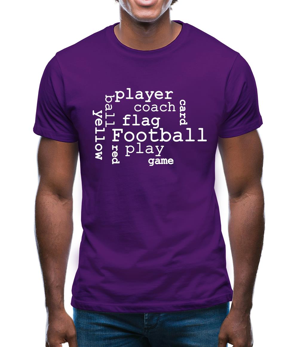 Football Word Cloud Mens T-Shirt