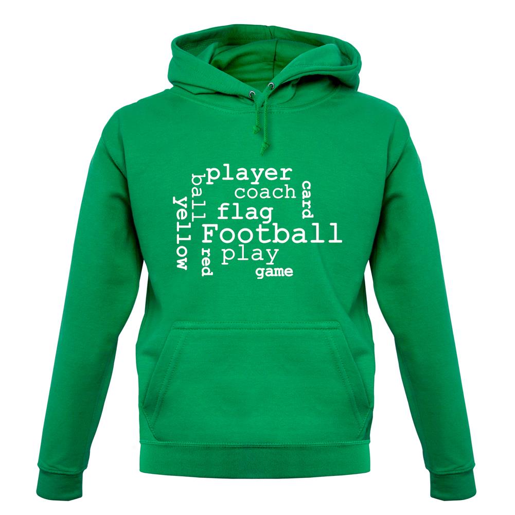 Football Word Cloud unisex hoodie