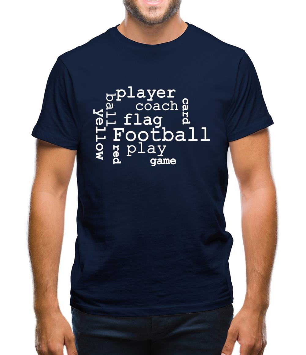 Football Word Cloud Mens T-Shirt
