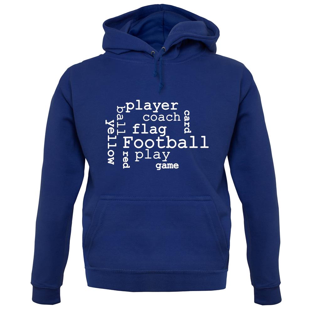 Football Word Cloud unisex hoodie