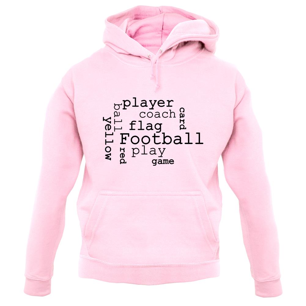Football Word Cloud unisex hoodie