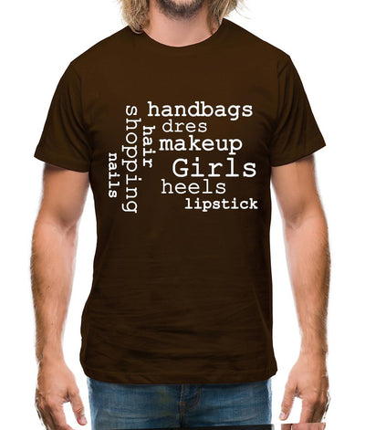 Girls Word Cloud Mens T-Shirt