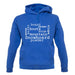 Snowboarding Word Cloud unisex hoodie