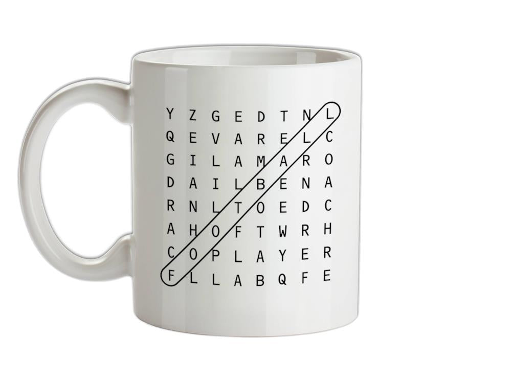 Football WordSearch Ceramic Mug