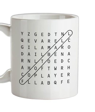 Football WordSearch Ceramic Mug