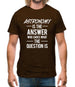 Astronomy Is The Answer Mens T-Shirt