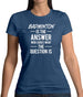 Badminton Is The Answer Womens T-Shirt