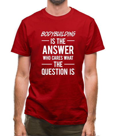 Bodybuilding Is The Answer Mens T-Shirt