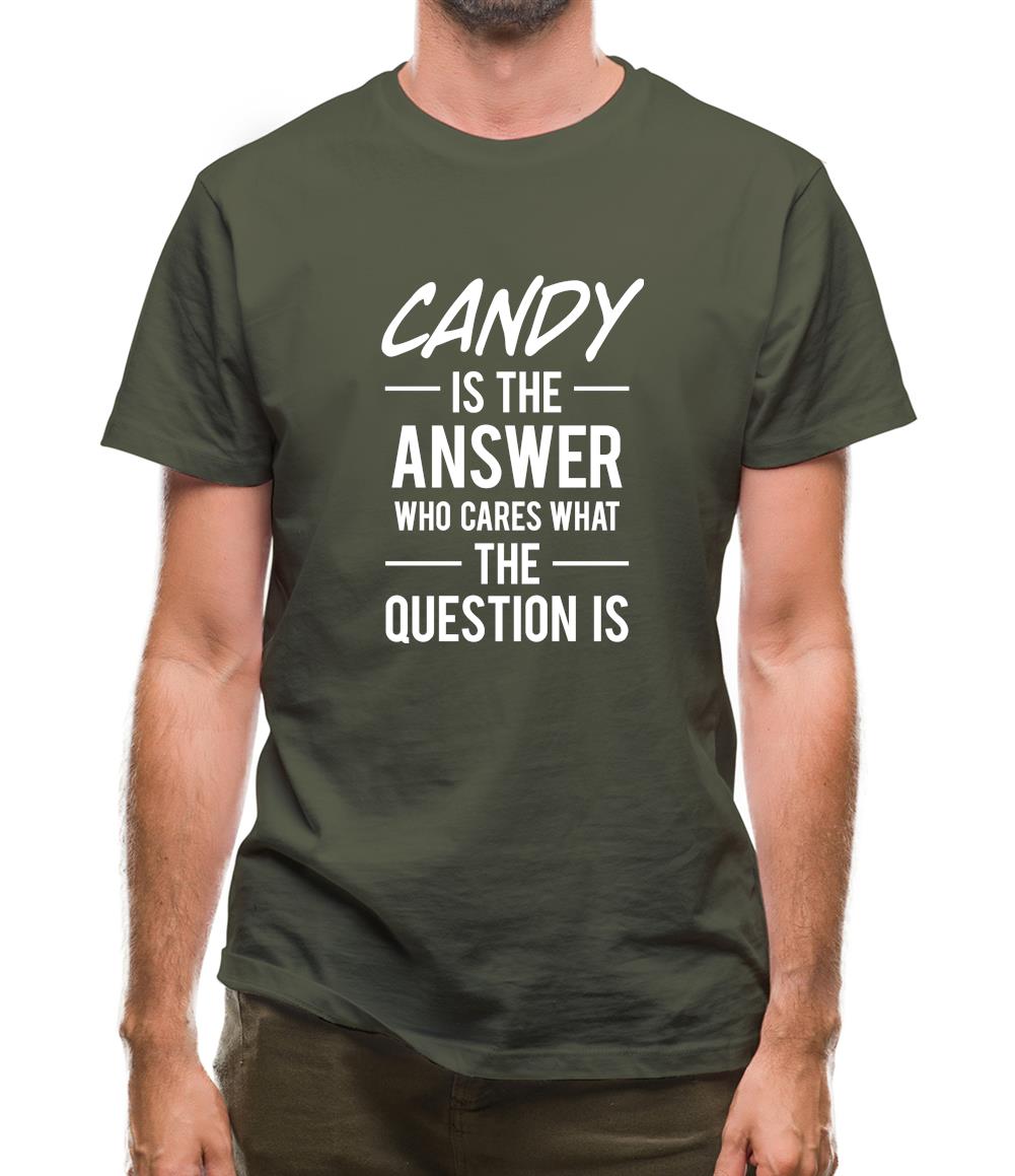 Candy Is The Answer Mens T-Shirt