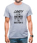 Candy Is The Answer Mens T-Shirt