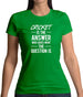 Cricket Is The Answer Womens T-Shirt