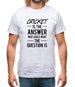 Cricket Is The Answer Mens T-Shirt