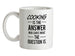 Cooking Is The Answer Ceramic Mug