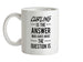 Curling Is The Answer Ceramic Mug