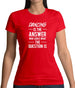 Dancing Is The Answer Womens T-Shirt
