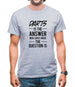 Darts Is The Answer Mens T-Shirt